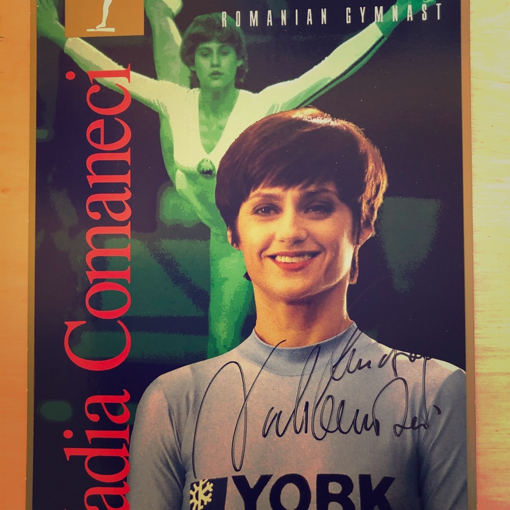 Nadia Comaneci autograph